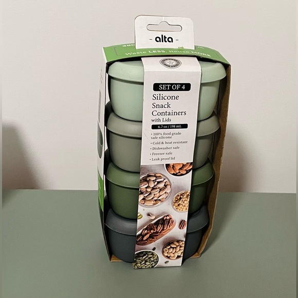 Alta Silicone Snack Containers with Lids. 4 Pack - Picture 4 of 5